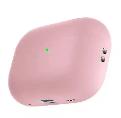 Airpods F-130 Rosado: Sonido Excepcional + Forro Y Cuerda Anticaida