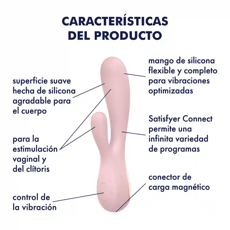 Vibrador Mono Flex Rosado Satisfyer