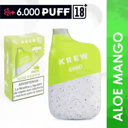 Krew Vapeadores 6000 Puff Aloe Mango