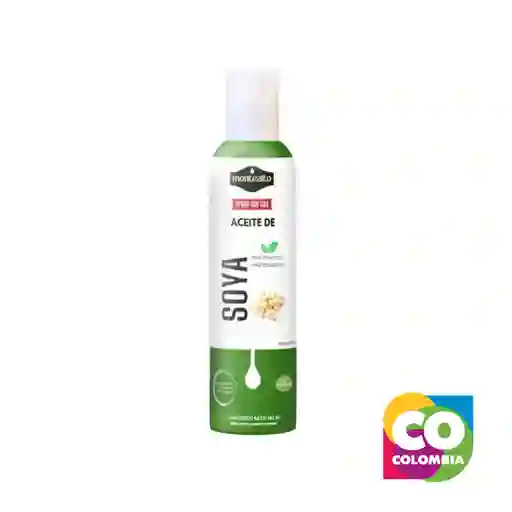 Aceite Spray De Soya Marca Montealto Embalaje De 1 Unidad Por 180ml