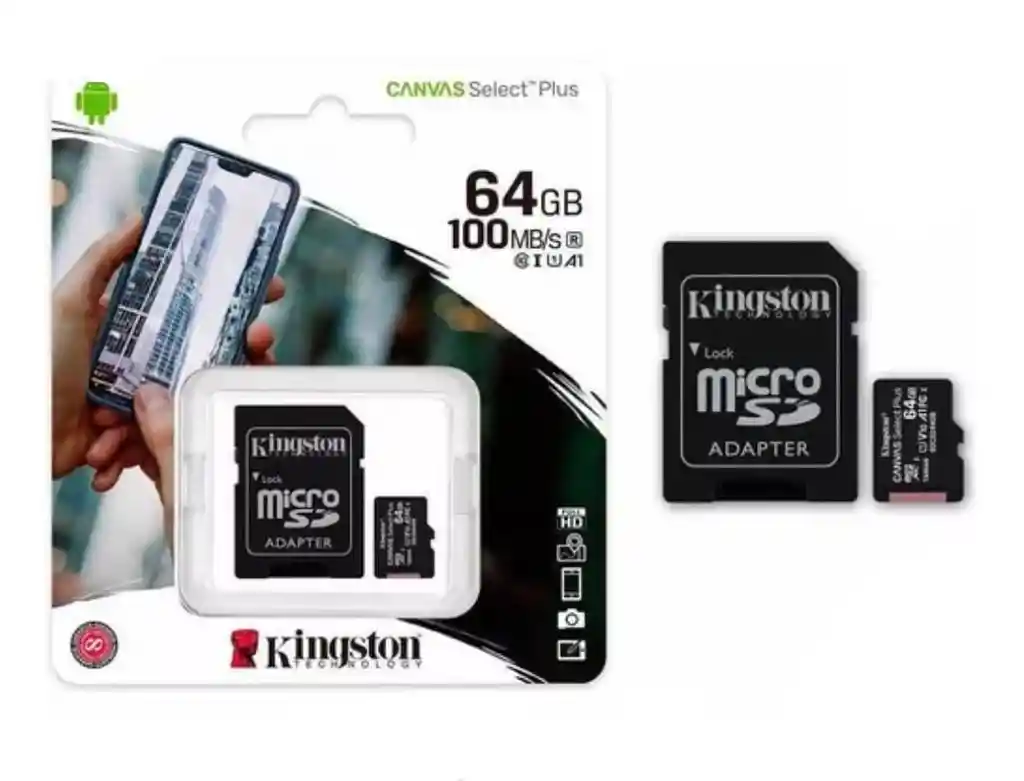 Memoria Micro Sd Kingston Canvas Select Plus 64gb