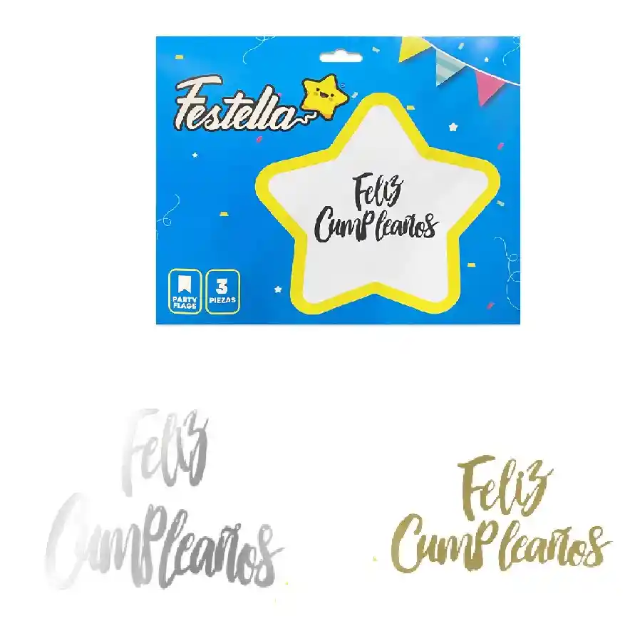 Letrero Cursivo De Feliz Cumpleaños