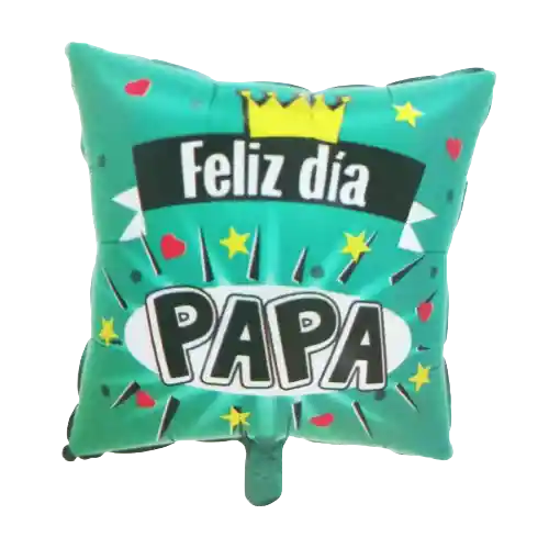 Globos Metalizados Feliz Dia Papa - 18 Pulgadas