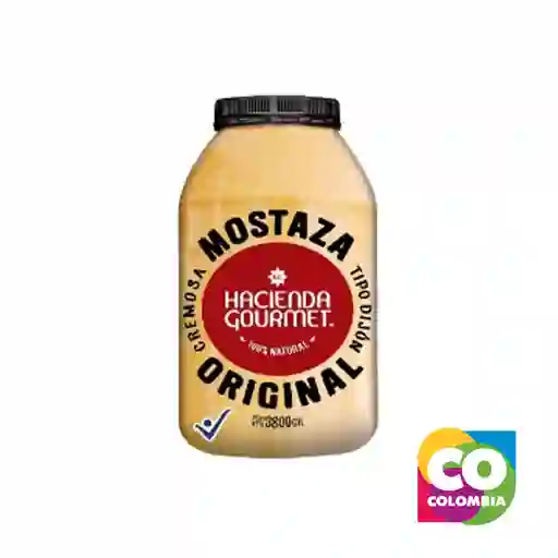 Mostaza Orignal 3800gr Marca Hacienda Gourmet Embalaje De 1 Unidad Por 3800g