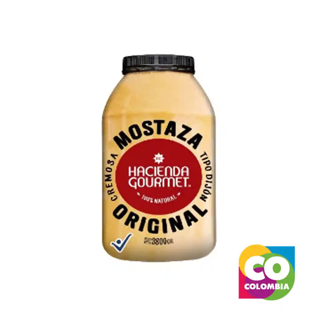 Mostaza Orignal 3800gr Marca Hacienda Gourmet Embalaje De 1 Unidad Por 3800g