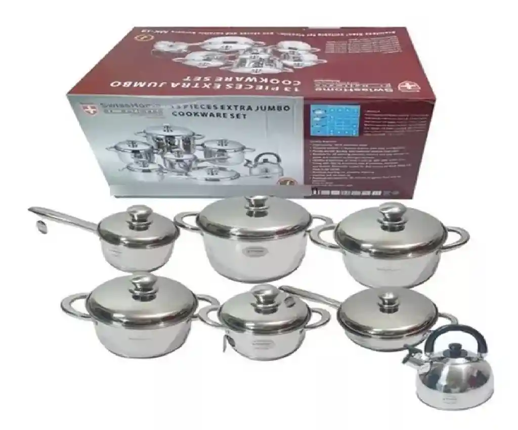 	 Bateria De Ollas Juego De 13 Piezas