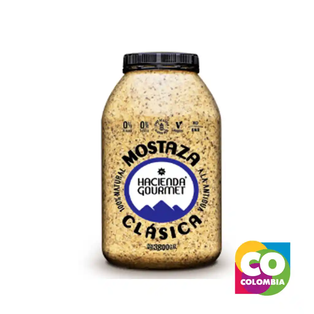 Mostaza Clásica 3800gr Marca Hacienda Gourmet Embalaje De 1 Unidad Por 3800gr