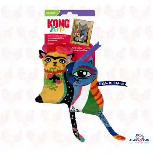 Juguete Kong Gato Peluche Artes X 2 Kahlo-picaso