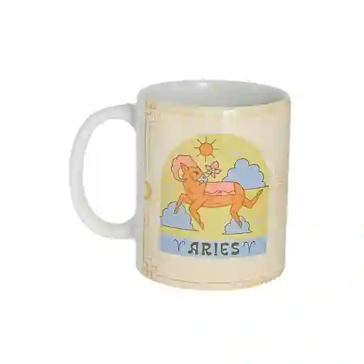 Mug Aries- Signos Zodiacales 11 Oz. 21 De Marzo- 19 De Abril