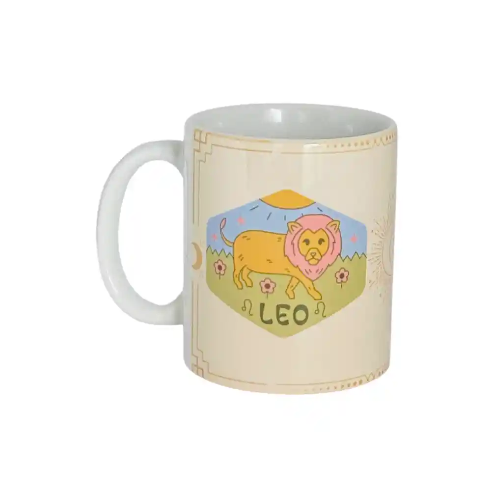 Mug Leo- Signos Zodiacales 11 Oz. 23 De Julio- 22 De Agosto