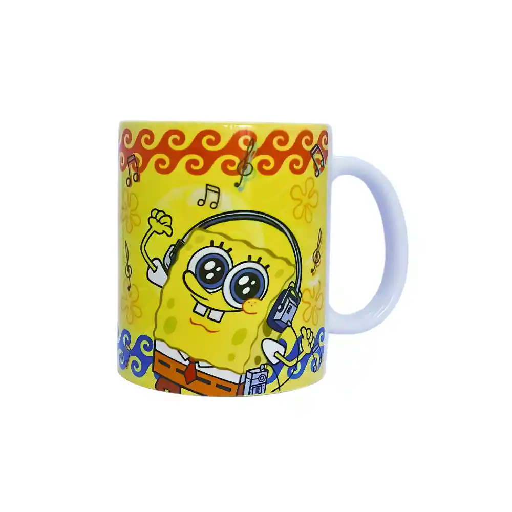 Mug Bob Esponja Música 11 Oz.