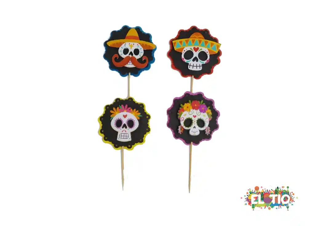 Sempertex Decoración Para Torta Catrina X 4