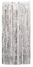 Cortina Metalizada Plata