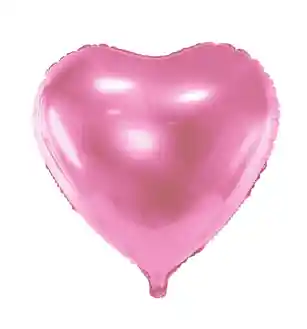 Globo Metalizado Corazon Rosado 18"