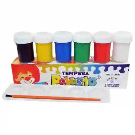 Payasito Caja De Tempera X6