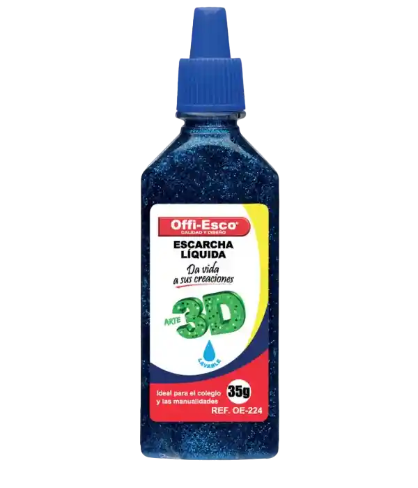 Escarcha Líquida 3 D Offi-esco Azul 35 G