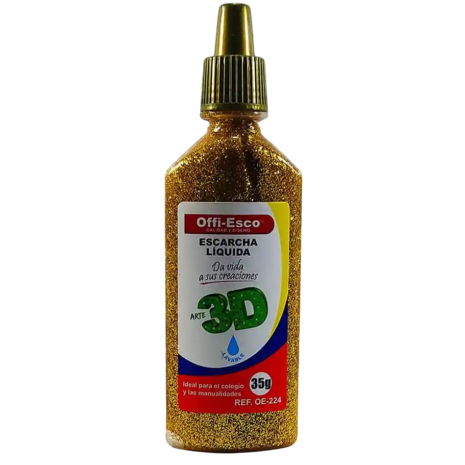 Escarcha Líquida 3 D Offi-esco Dorada 35 G