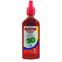Escarcha Líquida 3 D Offi-esco Roja 35 G