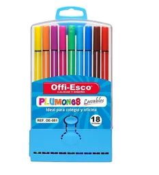 Offi-esco Plumones Lavables Referencia Oe-081