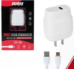 Cargador Para Celular 2 En 1 Cargador, Cable Tipo Usb Juqu Jq-136