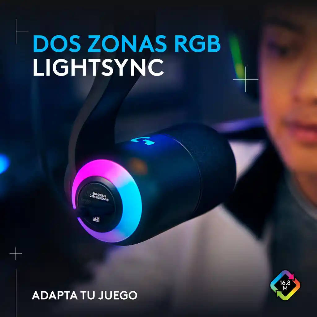 Micrófono Usb Gamer Dinámico Logitech Yeti Gx Rgb Lightsync