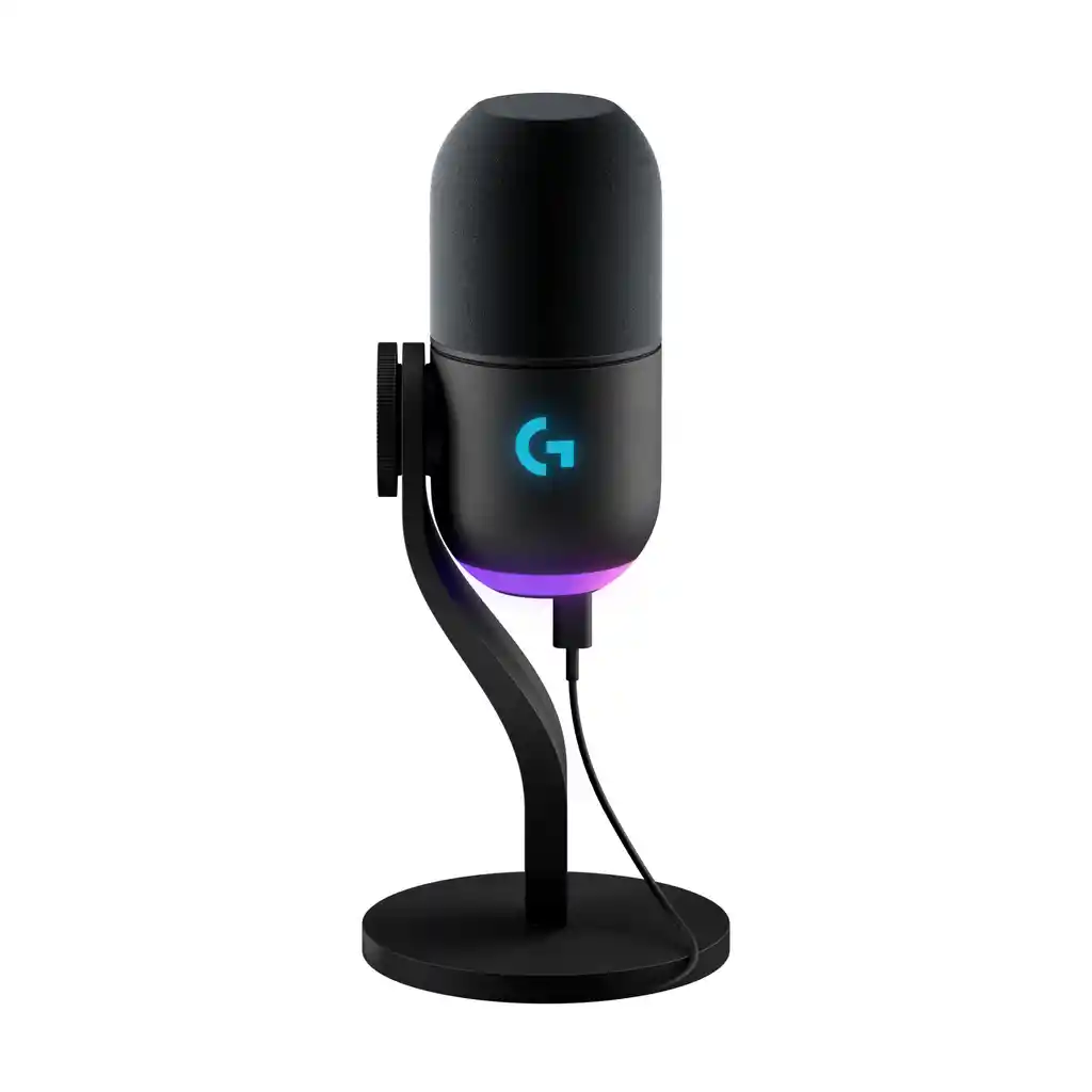 Micrófono Usb Gamer Dinámico Logitech Yeti Gx Rgb Lightsync