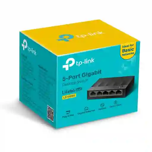 Switch De Red Tp-link Gigabit 5 Puertos Ls1005g