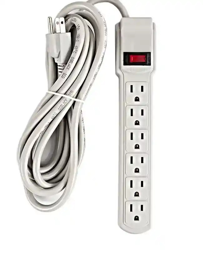 Multitoma Electrico 6 Entradas (5 Metros De Largo)