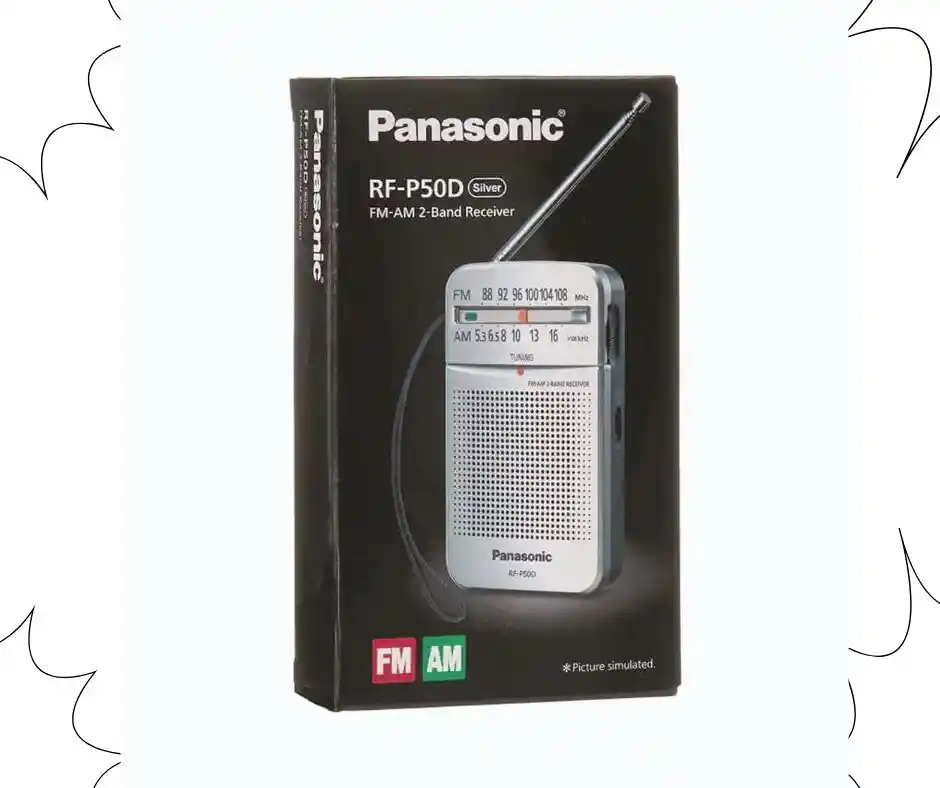 Radio Panasonic Rf-p50d Am Fm Pequeño Portátil Con Altavoz