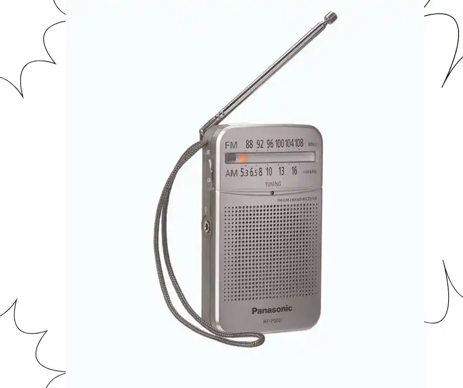 Radio Panasonic Rf-p50d Am Fm Pequeño Portátil Con Altavoz