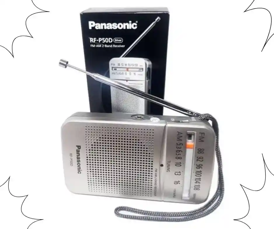 Radio Panasonic Rf-p50d Am Fm Pequeño Portátil Con Altavoz