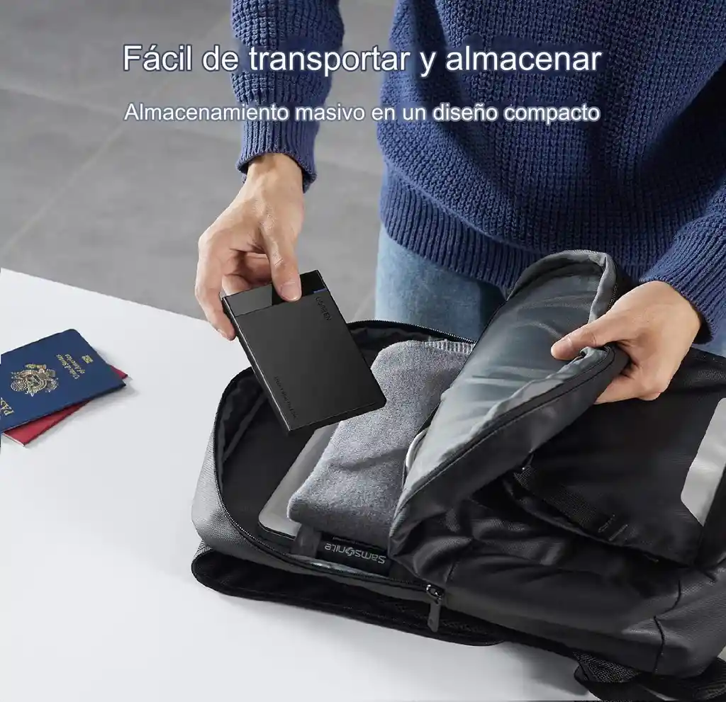 Carcasa De Disco Duro Externo 2.5 Usb-a A Micro Usb 6 Gbps