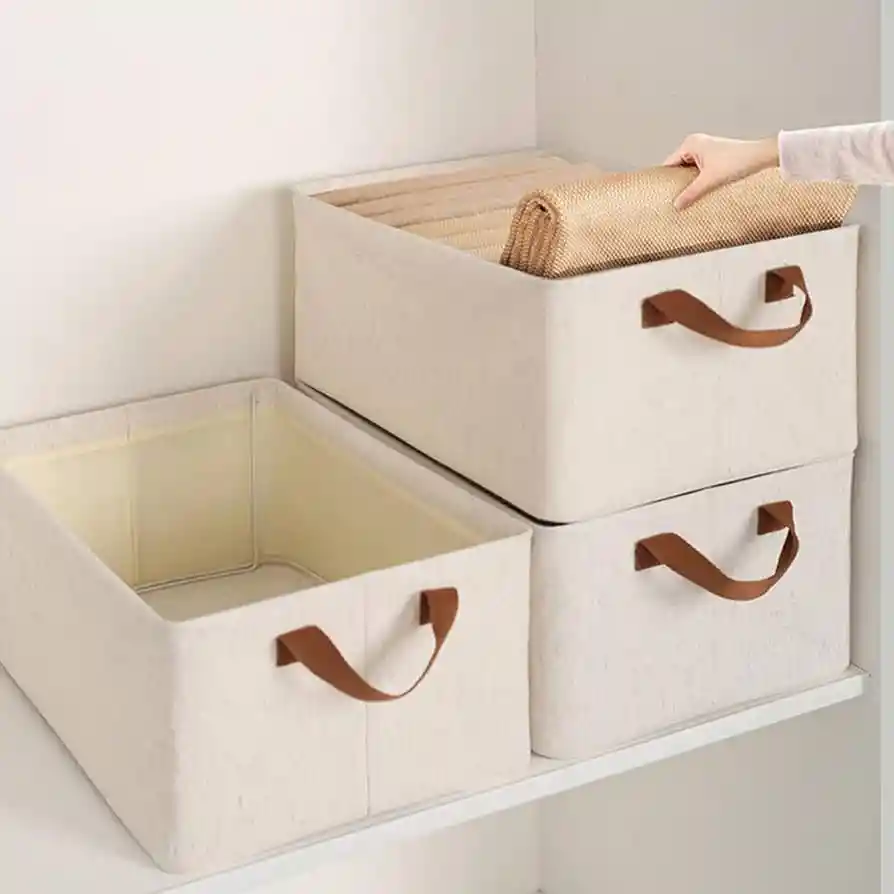 Caja Organizadora Almacenamiento Plegable En Lona