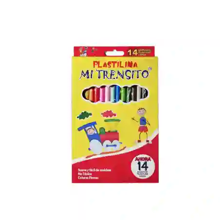 Plastilina Caja Grande De 14 Unidades