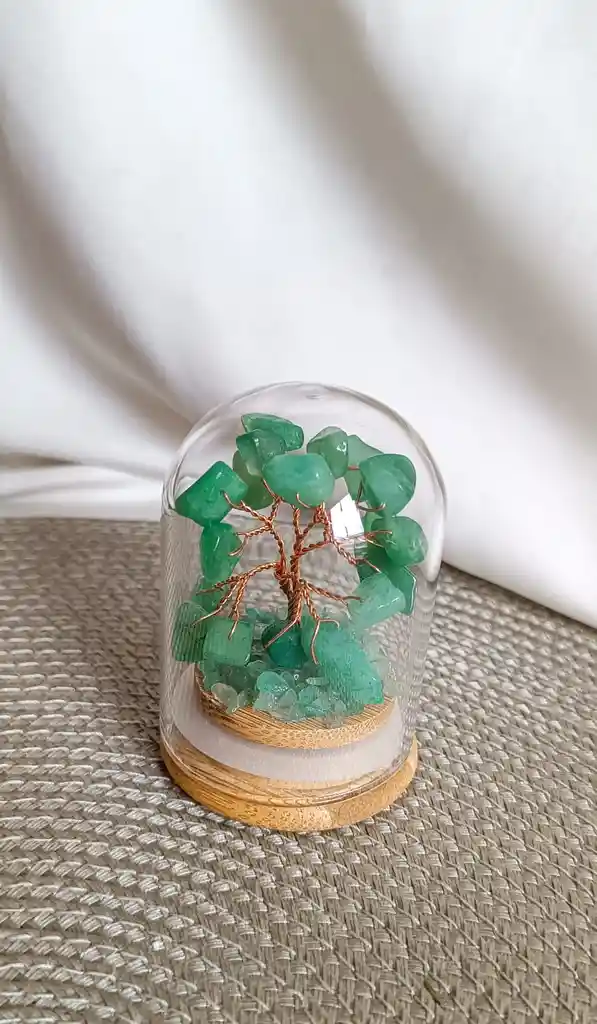 Árbol De La Vida Encapsulado Con Cuarzo Jade