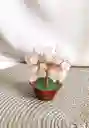 Árbol De La Vida Con Cuarzo Rosado Y Base En Forma De Maceta