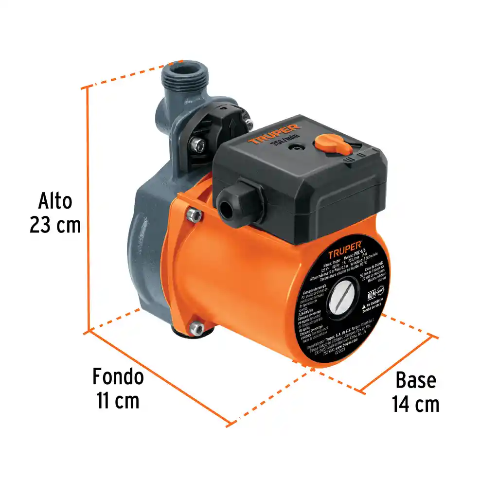 Bomba Presurizadora 1/6 Hp, Truper