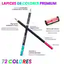 Kit De 72 Lápices Colores Premium Para Colorear Cromática