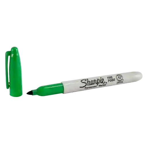 Sharpie Marcador Permanente Punta Fina Verde