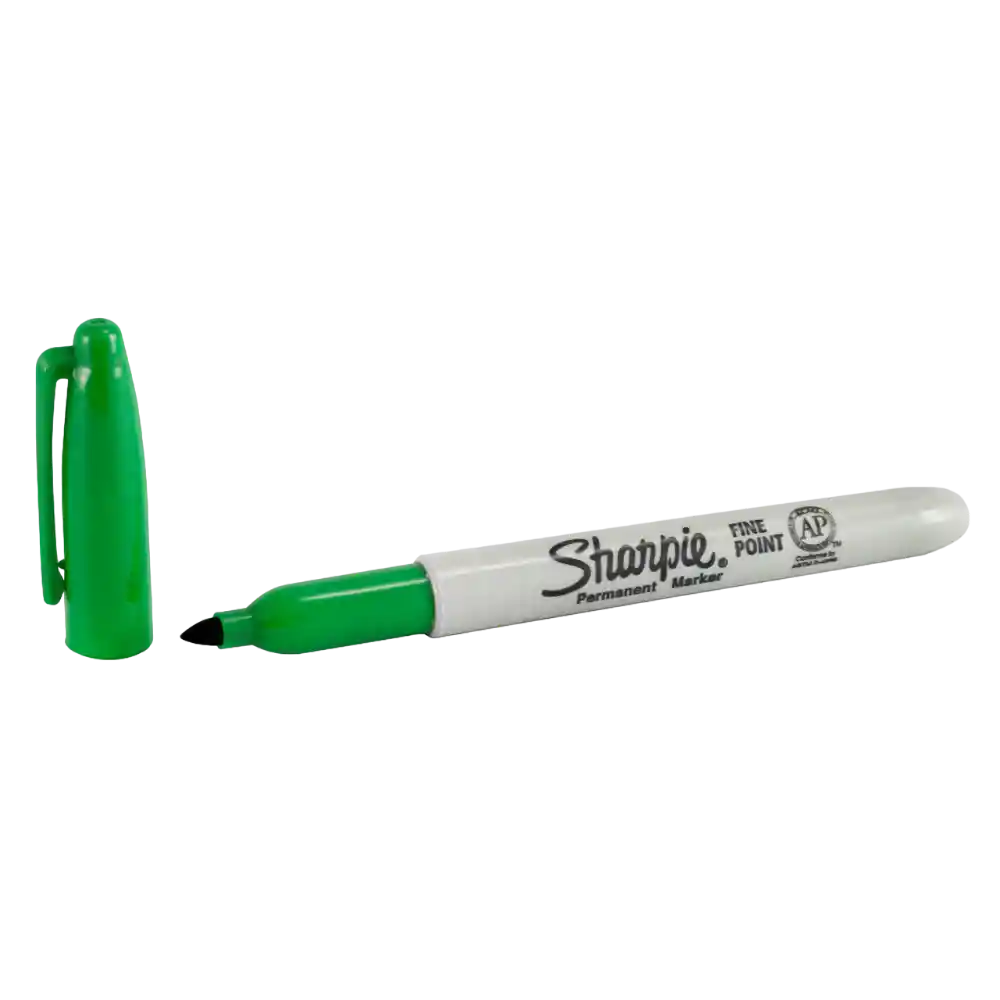 Sharpie Marcador Permanente Punta Fina Verde