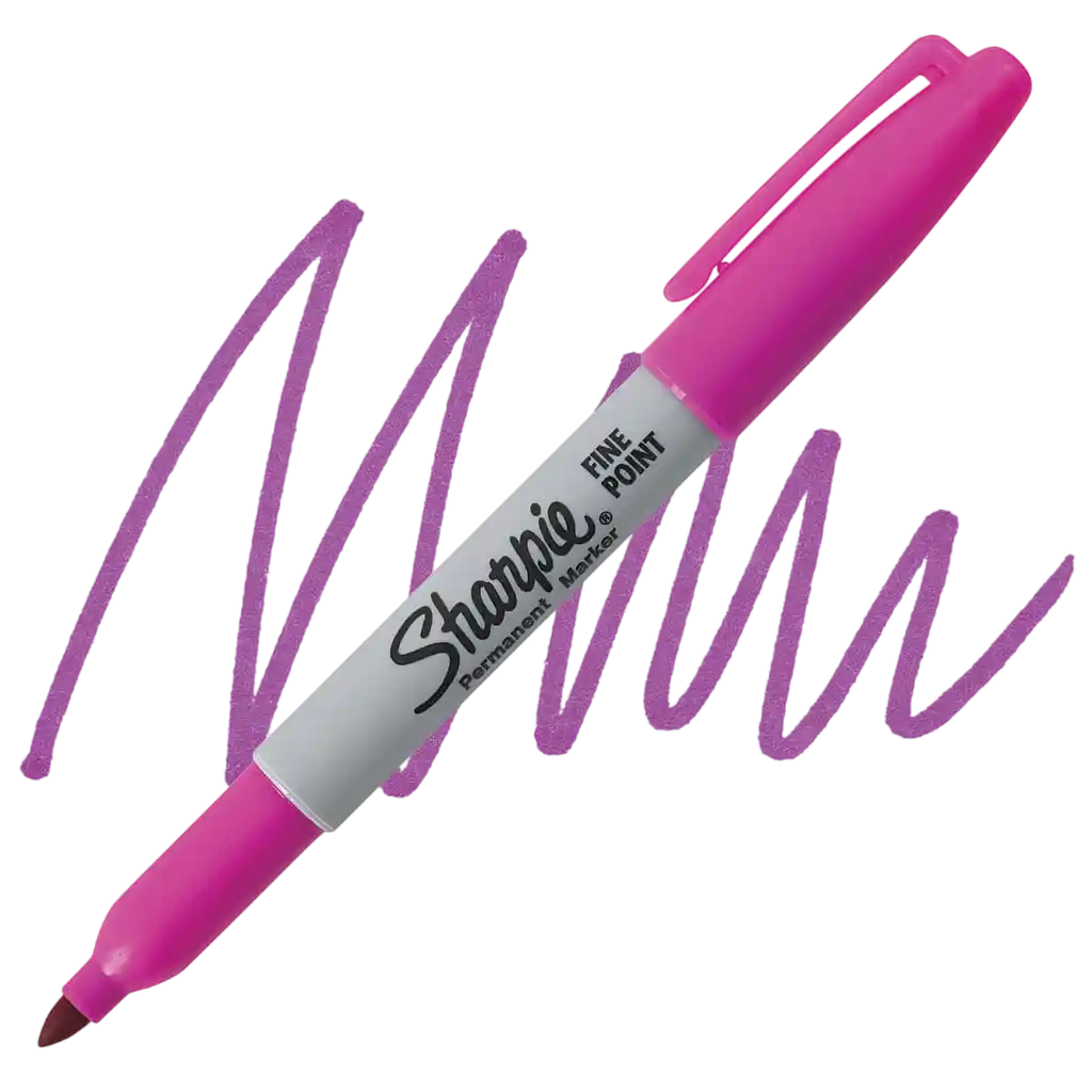 Sharpie Marcador Permanente Punta Fina Magenta