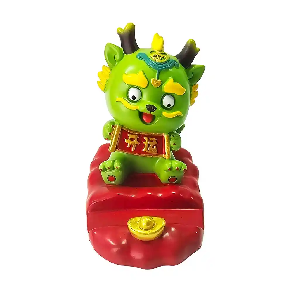 Dragon Chino Verde Feng Shui Sabiduria Figura Decoracion