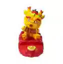 Dragon Chino Amarillo Feng Shui Sabiduria Figura Meditacion