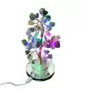 Árbol Cuarzo Jade Verde Energetico Protecciòn + Luces