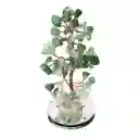 Árbol Cuarzo Jade Verde Energetico Protecciòn + Luces