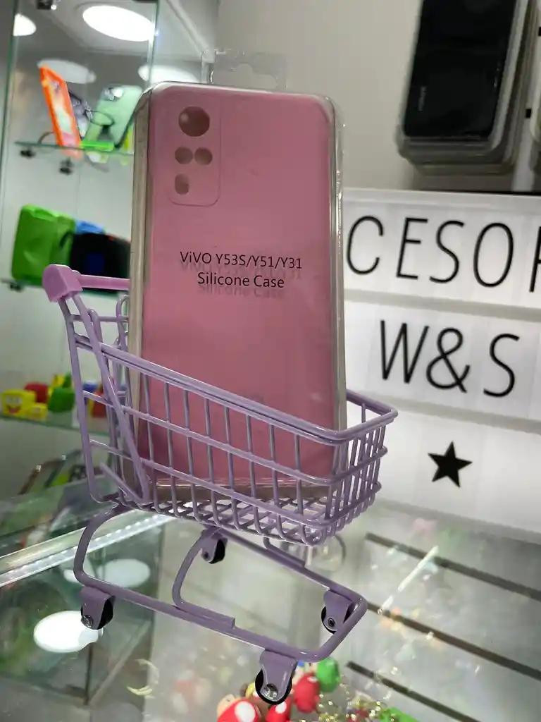 Silicon Case Vivo Y53s/y51/y31 Rosado