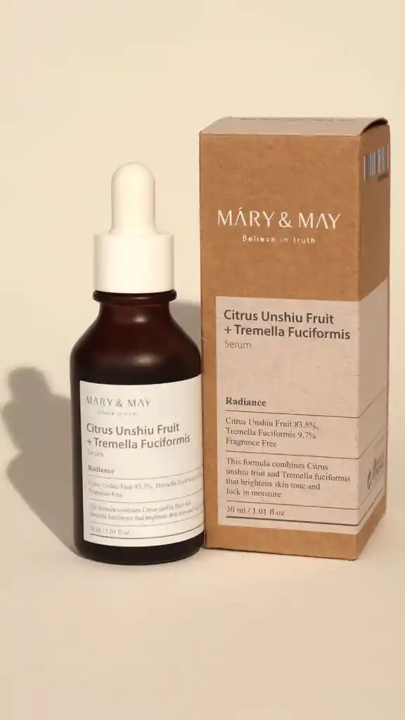 Suero Aclarador Citrus Unshiu + Tremella Fuciformis Serum Mary & May