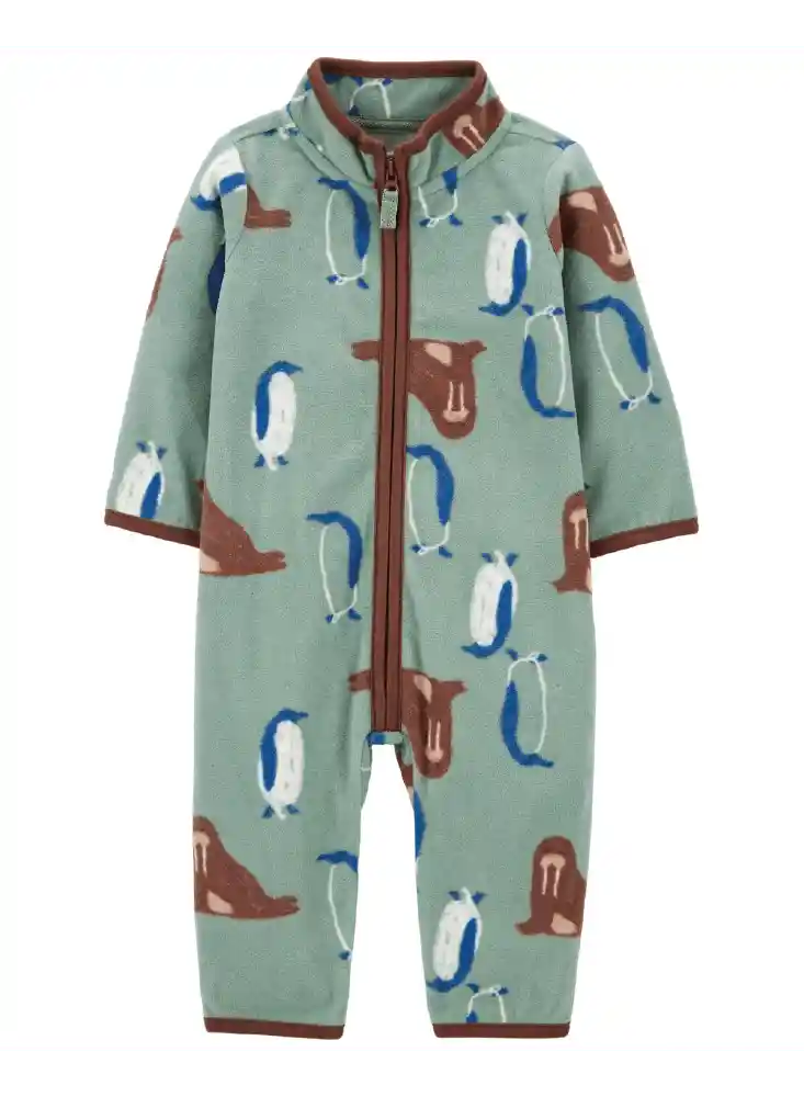 Pijama Abrigadita Pinguinos - Multicolor / 18 Meses