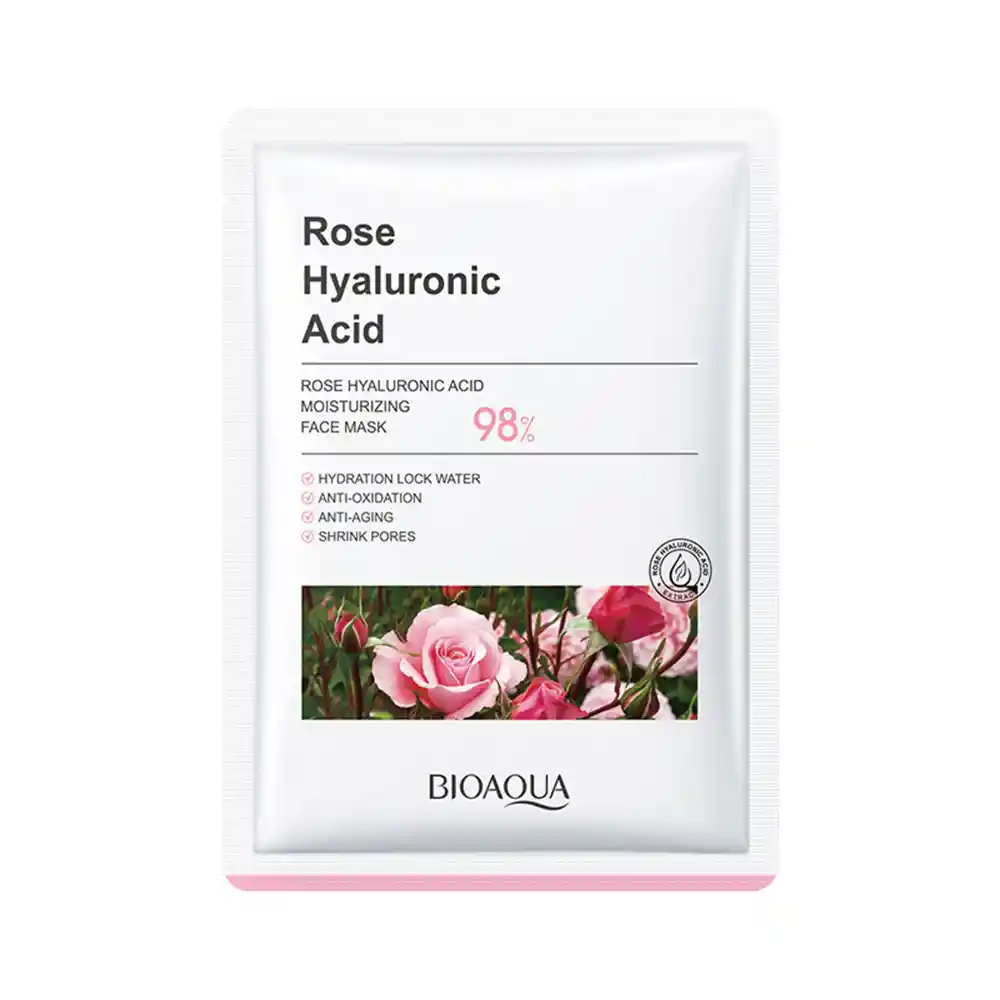 Mascarilla Facial Rose Hyaluronico Acid