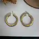 Maxi Aretes Candongas Chunky Para Mujer En Rodio